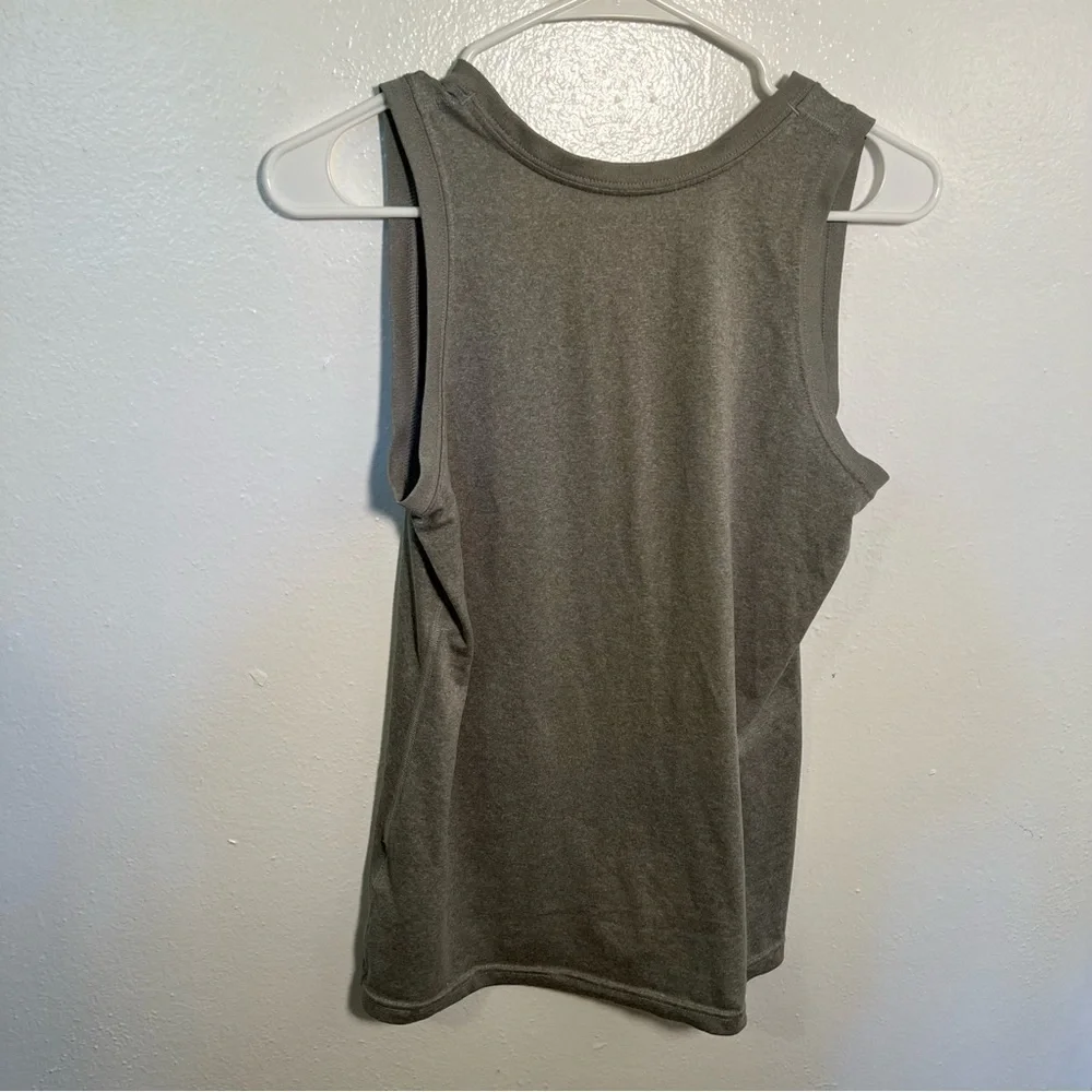 Nike Women's Dri-Fit Tank Top Heather Gray Crewneck Sleeveless Athletic